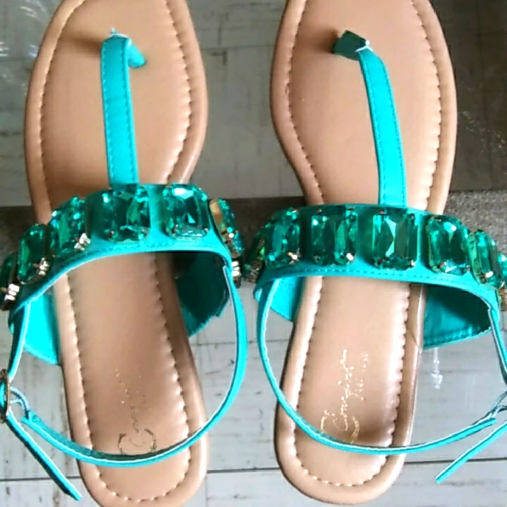 Brand New CCOMFORT Rhinestone Sandals